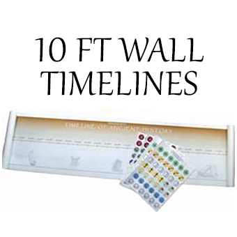 10 Ft Wall Timelines for Ancient, Medieval, New World and Modern History