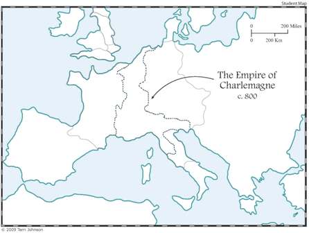 Charlemagne Map Unlabeled