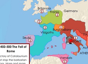 TimeMap Fall of Roman Empire