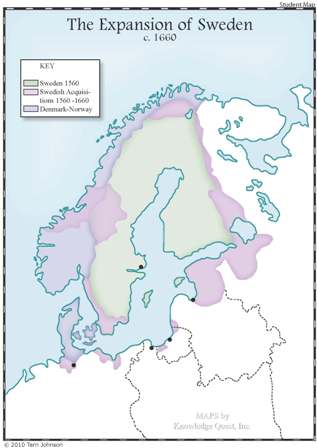 Unlabeled Map of Scandinavia