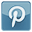 Pinterest icon blue